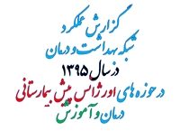 گزارش عملكرد شبكه بهداشت ودرمان شهرستان طبس در سال 1395 در حوزه هاي اورژانس پيش بيمارستاني ، درمان و آموزش