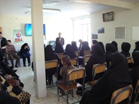 برگزاري جلسه آموزشي آرايشگران در مركز خدمات جامع سلامت كوثر